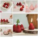 韓國ins 草莓造型香薰蠟燭