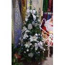 5呎圓頭綠色聖誕樹-銀色系