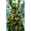 六呎圓頭綠色聖誕樹-金色系