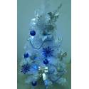 兩呎白色聖誕樹-藍色系