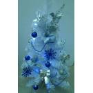 兩呎白色聖誕樹-藍色系
