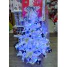 四呎白色裝聖誕樹-藍色系
