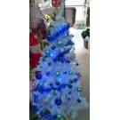 五呎白色裝飾聖誕樹-藍色系