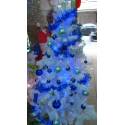 五呎白色裝飾聖誕樹-藍色系