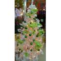 六呎白色裝飾聖誕樹-綠色系