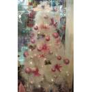 六呎白色裝飾松針聖誕樹-粉色系