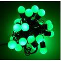 LED直線圓球聖誕燈-綠光